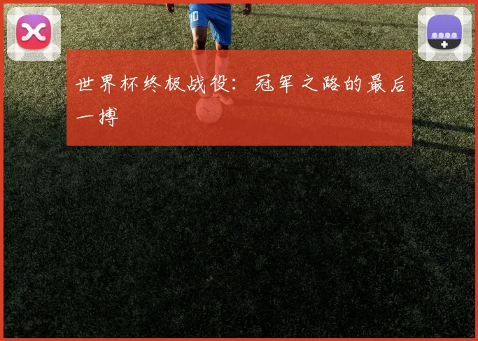 世界杯终极战役：冠军之路的最后一搏